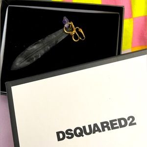 DSQUARED2 Feather Gemstone Clip-on single Earring